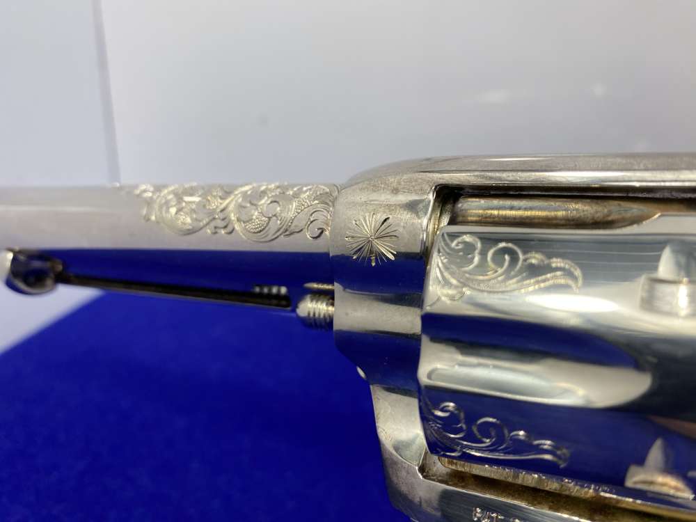 Colt Single Action Army Silver Finish CLASS "A" MASTER ENGRAVED-DENNIS KIES-img-84