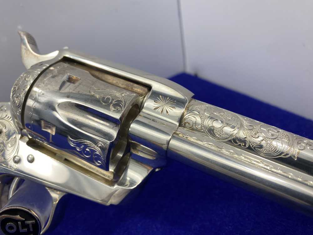 Colt Single Action Army Silver Finish CLASS "A" MASTER ENGRAVED-DENNIS KIES-img-46