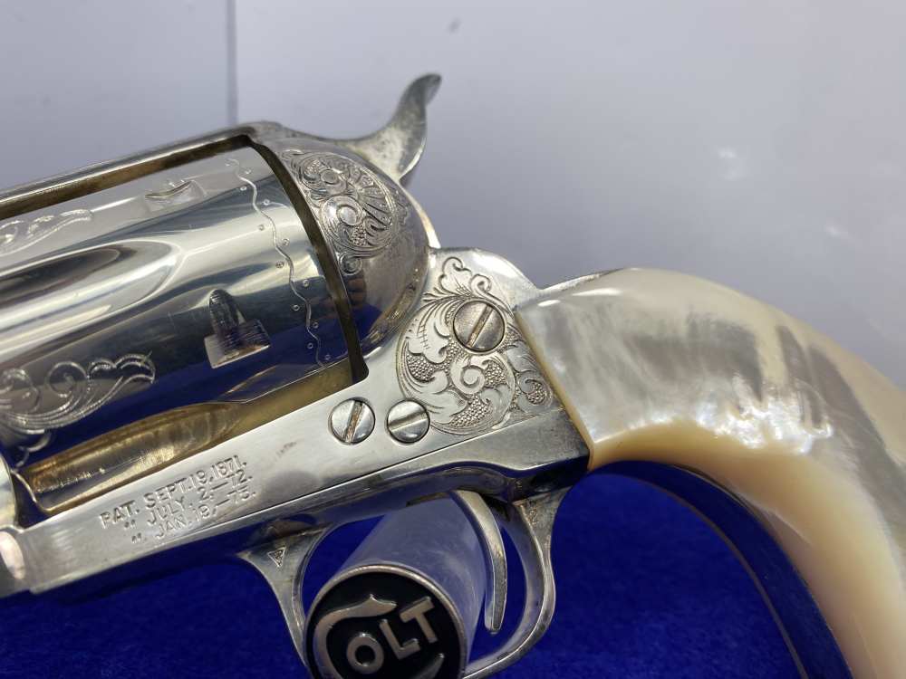Colt Single Action Army Silver Finish CLASS "A" MASTER ENGRAVED-DENNIS KIES-img-17