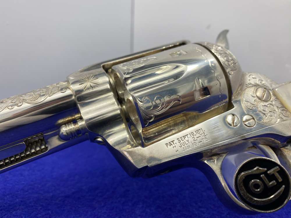 Colt Single Action Army Silver Finish CLASS "A" MASTER ENGRAVED-DENNIS KIES-img-24