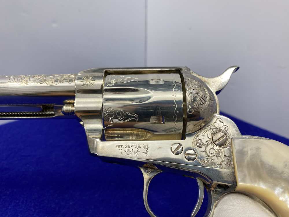Colt Single Action Army Silver Finish CLASS "A" MASTER ENGRAVED-DENNIS KIES-img-121