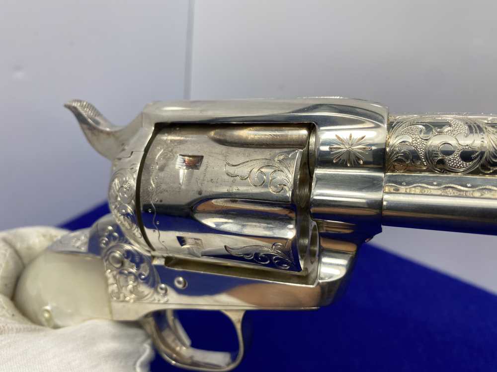 Colt Single Action Army Silver Finish CLASS "A" MASTER ENGRAVED-DENNIS KIES-img-115