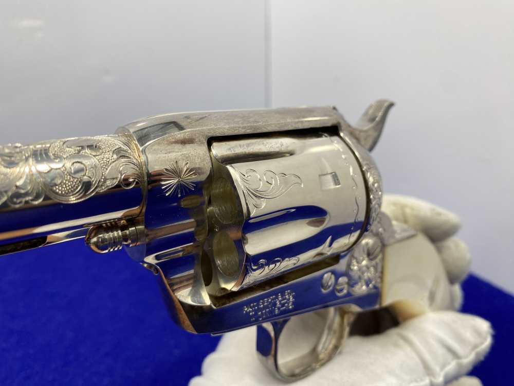 Colt Single Action Army Silver Finish CLASS "A" MASTER ENGRAVED-DENNIS KIES-img-105