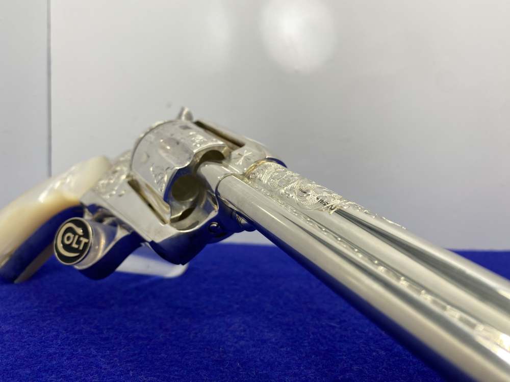Colt Single Action Army Silver Finish CLASS "A" MASTER ENGRAVED-DENNIS KIES-img-53