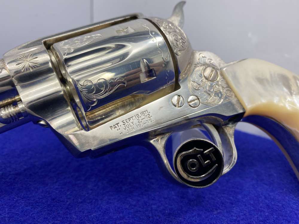Colt Single Action Army Silver Finish CLASS "A" MASTER ENGRAVED-DENNIS KIES-img-18