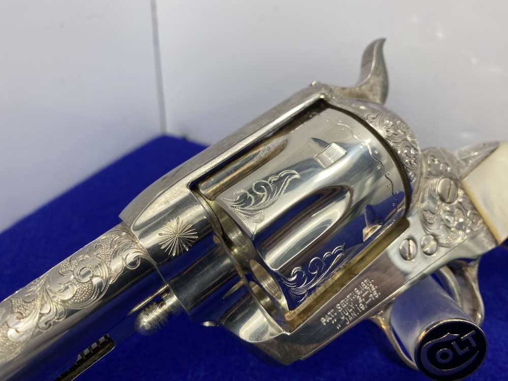 Colt Single Action Army Silver Finish CLASS "A" MASTER ENGRAVED-DENNIS KIES-img-23