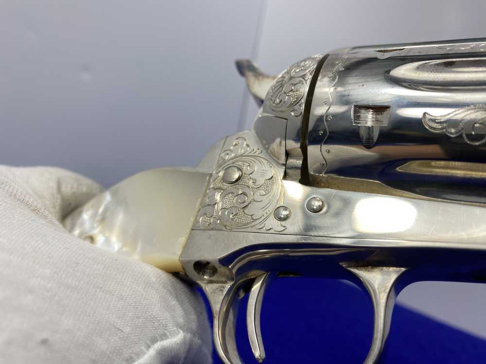 Colt Single Action Army Silver Finish CLASS "A" MASTER ENGRAVED-DENNIS KIES-img-118
