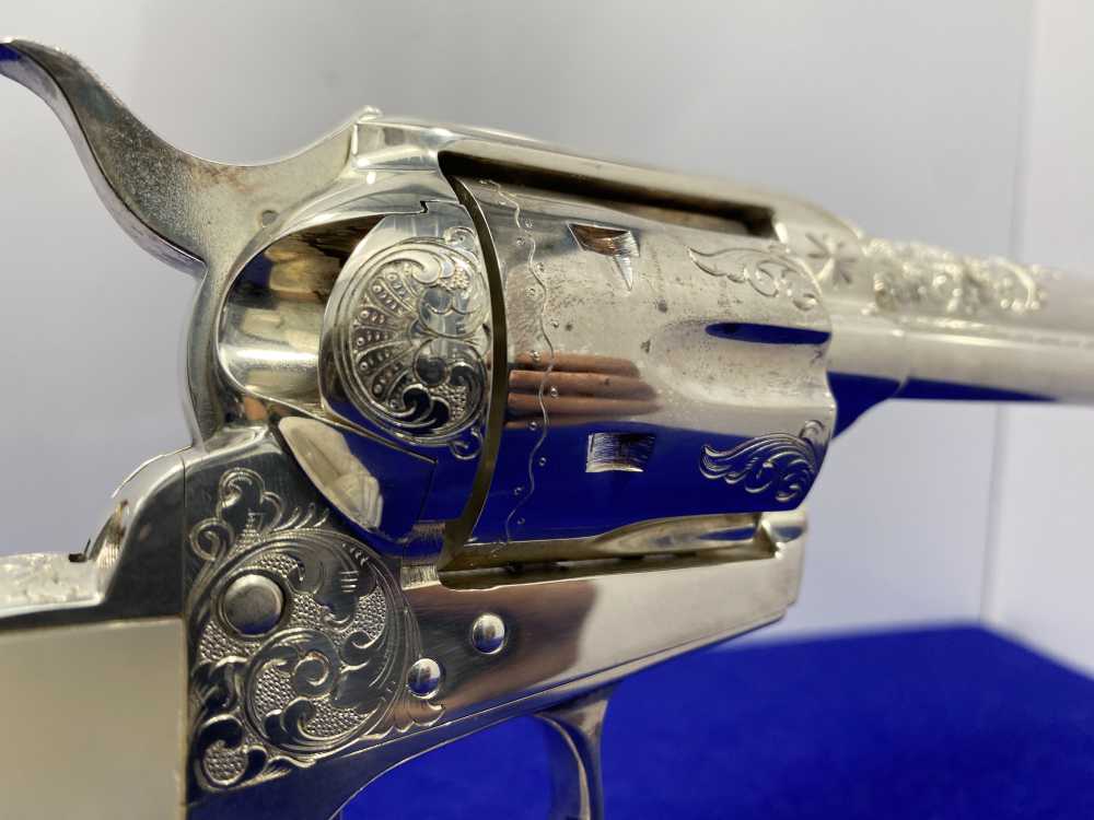 Colt Single Action Army Silver Finish CLASS "A" MASTER ENGRAVED-DENNIS KIES-img-71