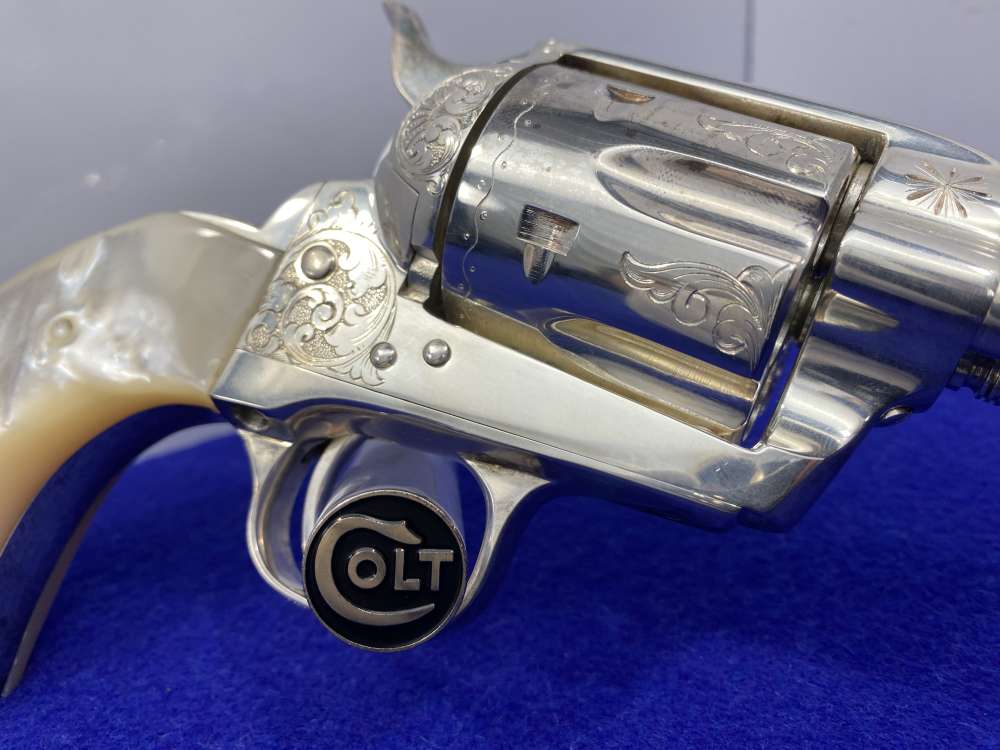 Colt Single Action Army Silver Finish CLASS "A" MASTER ENGRAVED-DENNIS KIES-img-38