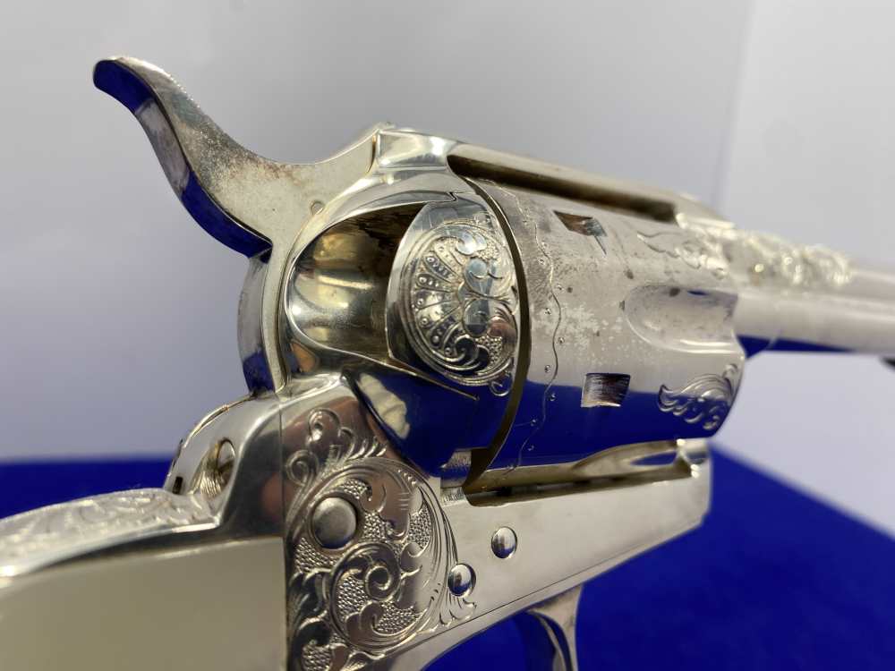 Colt Single Action Army Silver Finish CLASS "A" MASTER ENGRAVED-DENNIS KIES-img-119