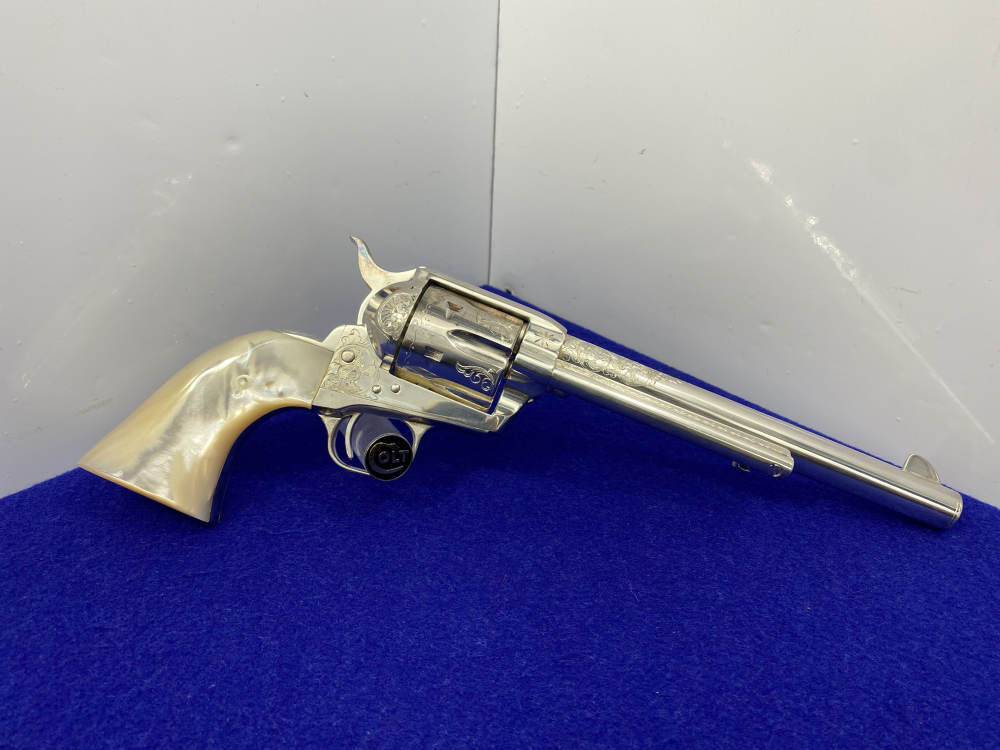 Colt Single Action Army Silver Finish CLASS "A" MASTER ENGRAVED-DENNIS KIES-img-34
