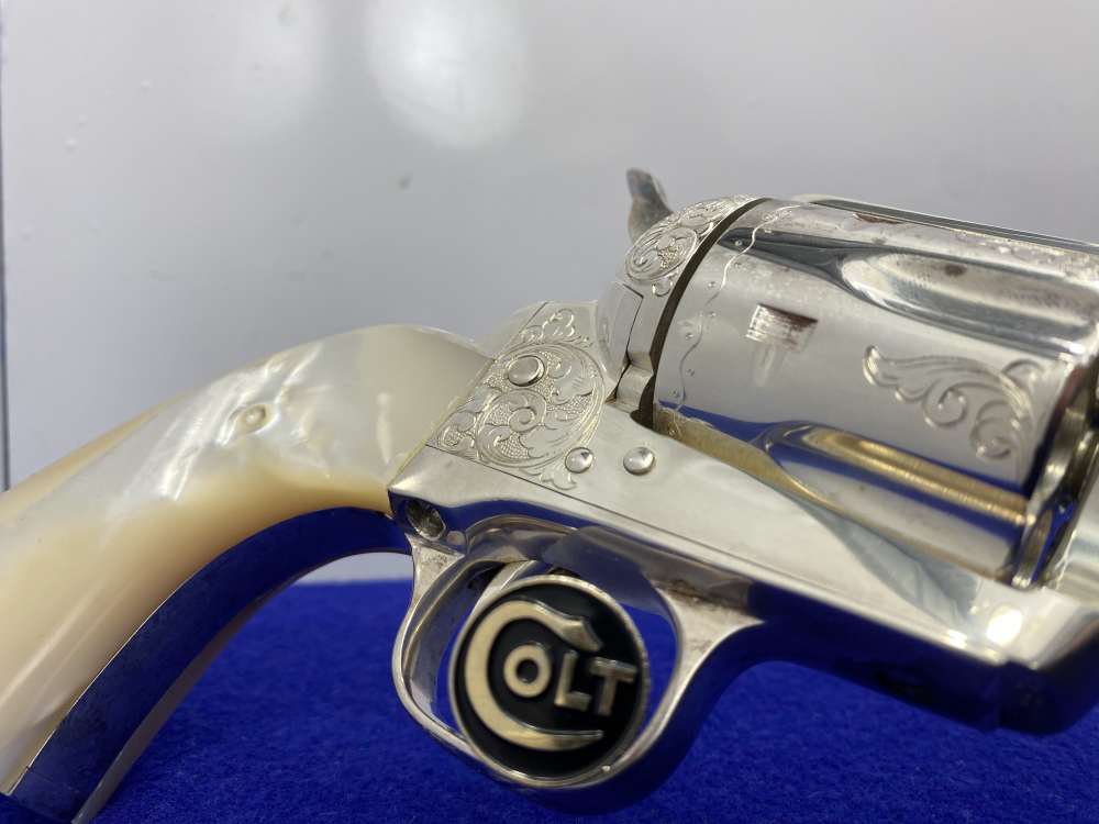 Colt Single Action Army Silver Finish CLASS "A" MASTER ENGRAVED-DENNIS KIES-img-54