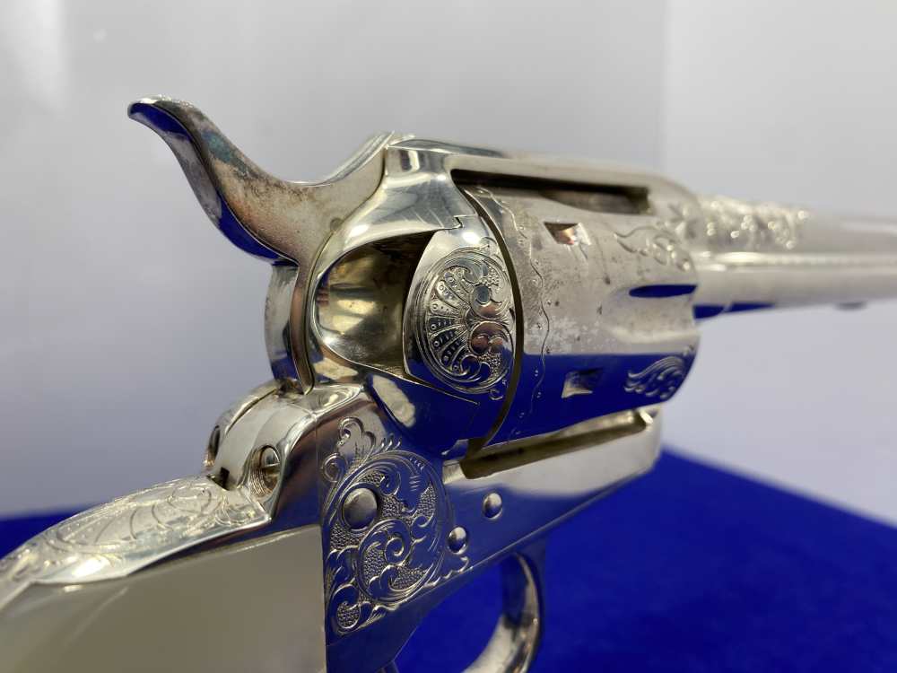 Colt Single Action Army Silver Finish CLASS "A" MASTER ENGRAVED-DENNIS KIES-img-70