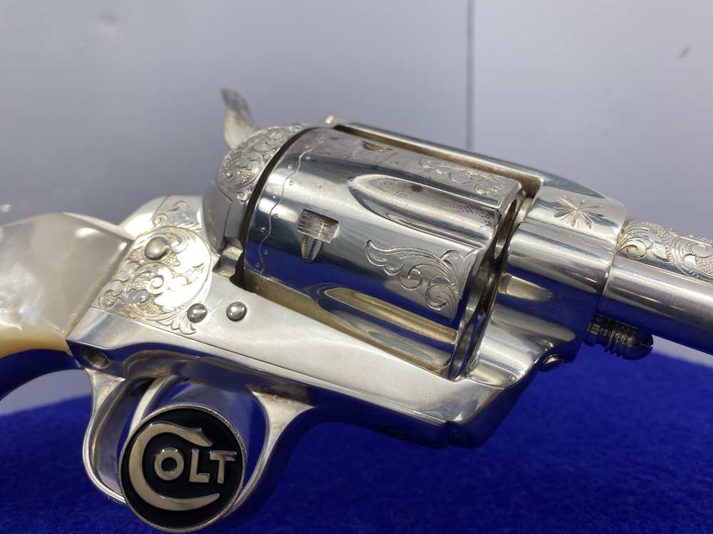 Colt Single Action Army Silver Finish CLASS "A" MASTER ENGRAVED-DENNIS KIES-img-43