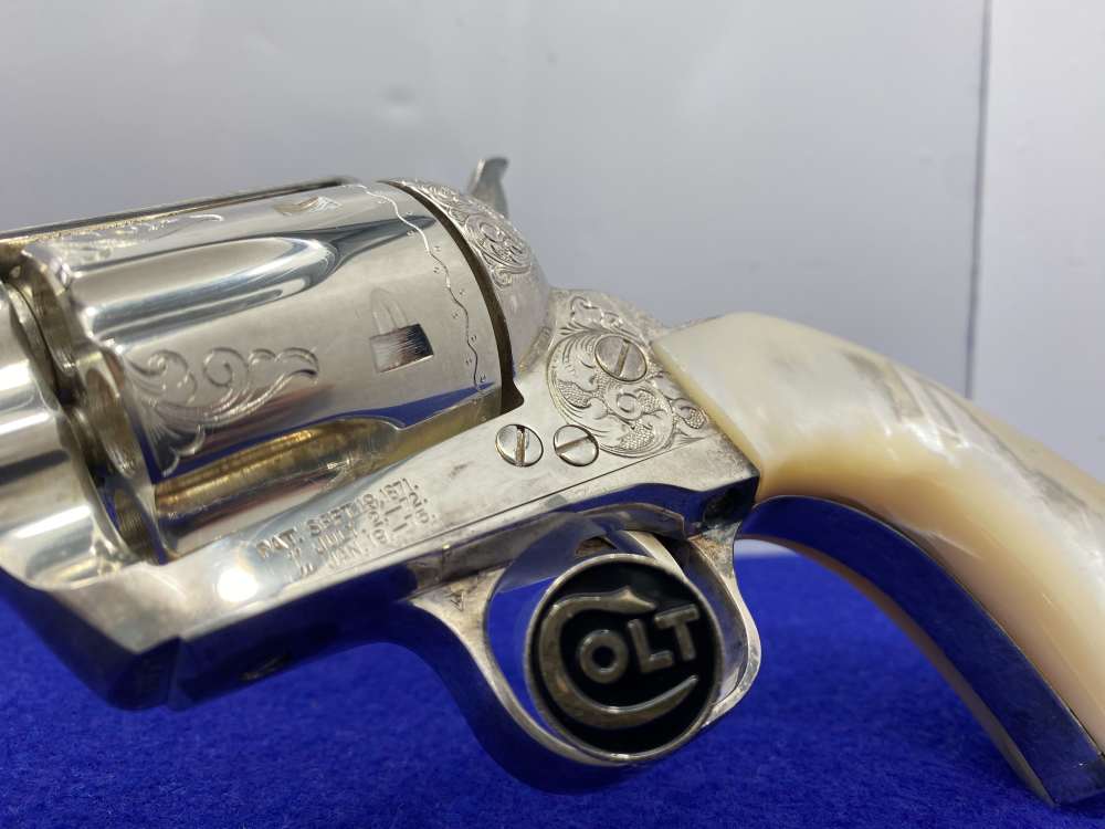 Colt Single Action Army Silver Finish CLASS "A" MASTER ENGRAVED-DENNIS KIES-img-32