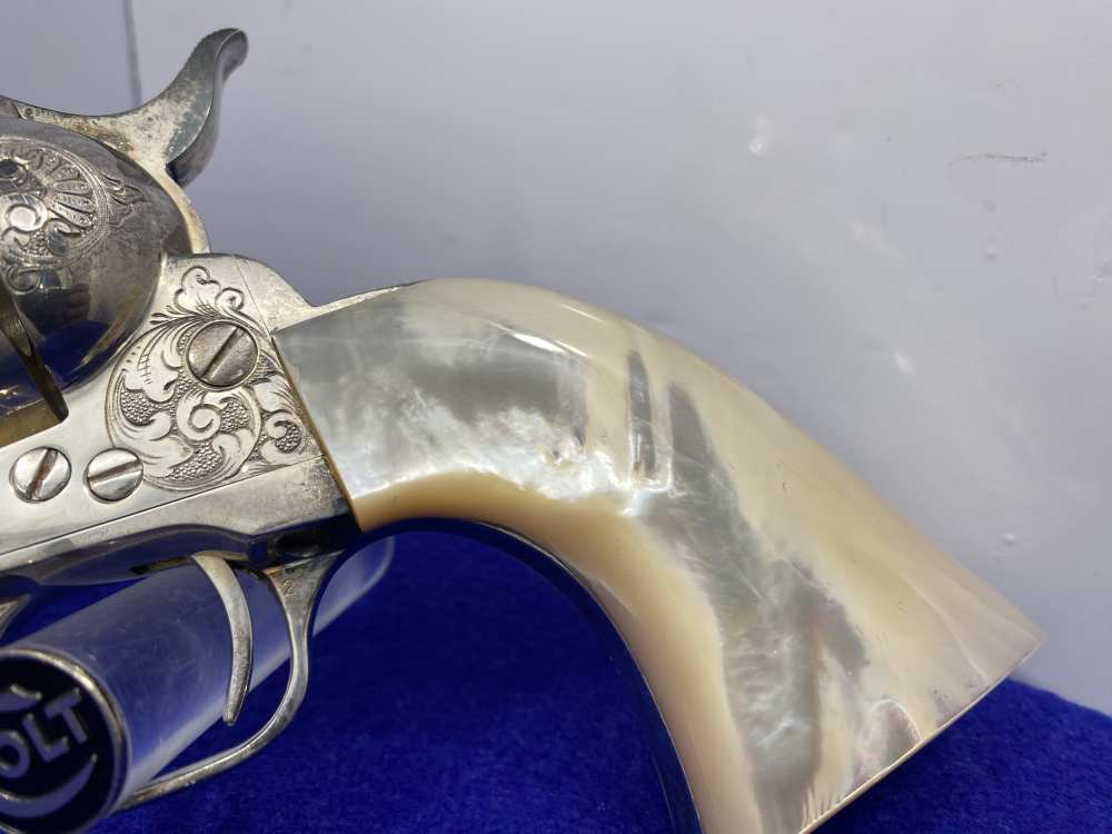 Colt Single Action Army Silver Finish CLASS "A" MASTER ENGRAVED-DENNIS KIES-img-16