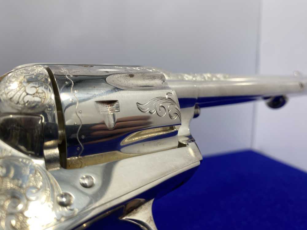 Colt Single Action Army Silver Finish CLASS "A" MASTER ENGRAVED-DENNIS KIES-img-73