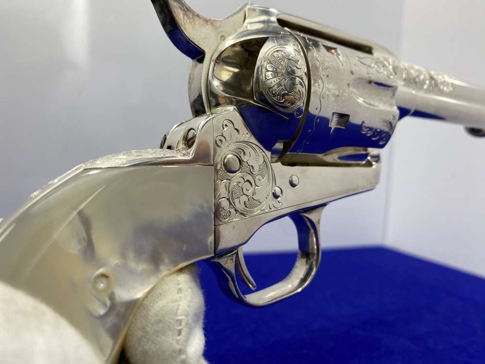 Colt Single Action Army Silver Finish CLASS "A" MASTER ENGRAVED-DENNIS KIES-img-69