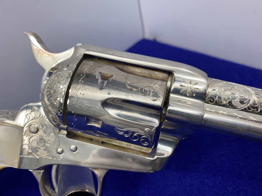 Colt Single Action Army Silver Finish CLASS "A" MASTER ENGRAVED-DENNIS KIES-img-44