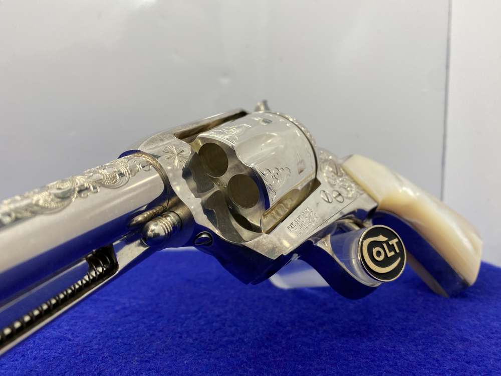Colt Single Action Army Silver Finish CLASS "A" MASTER ENGRAVED-DENNIS KIES-img-31