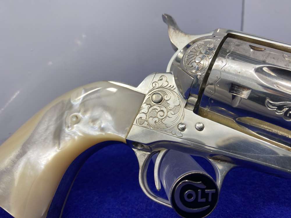 Colt Single Action Army Silver Finish CLASS "A" MASTER ENGRAVED-DENNIS KIES-img-37