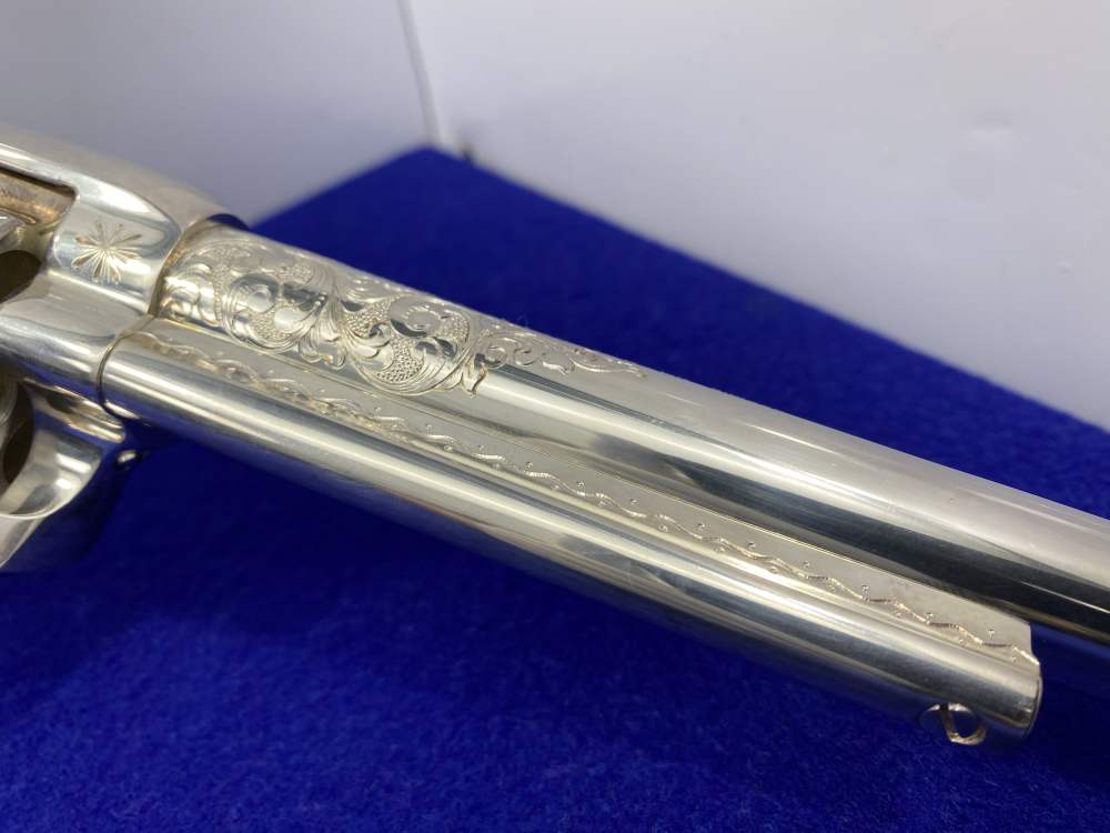 Colt Single Action Army Silver Finish CLASS "A" MASTER ENGRAVED-DENNIS KIES-img-48