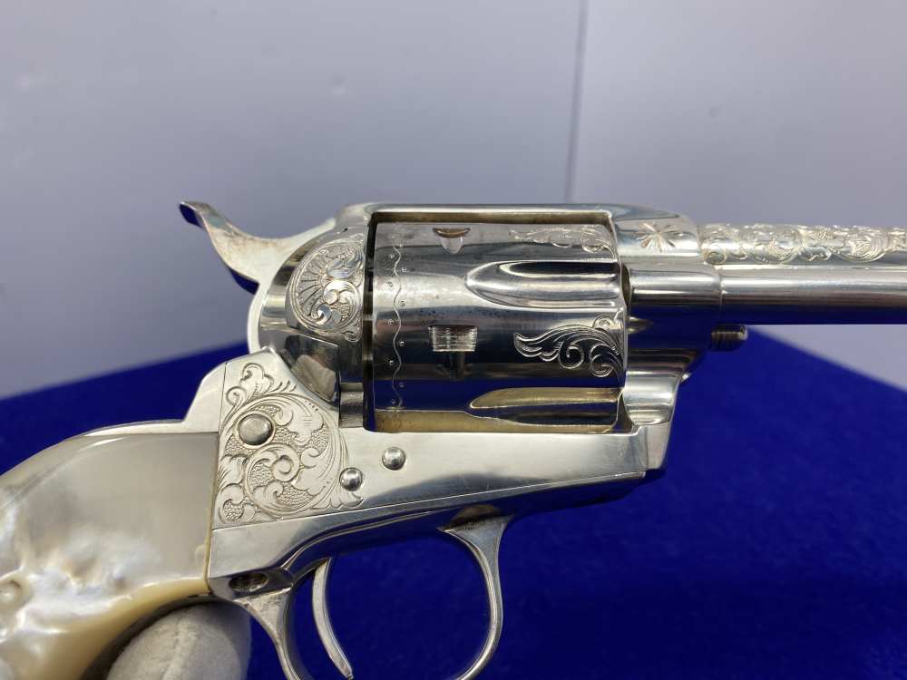 Colt Single Action Army Silver Finish CLASS "A" MASTER ENGRAVED-DENNIS KIES-img-120