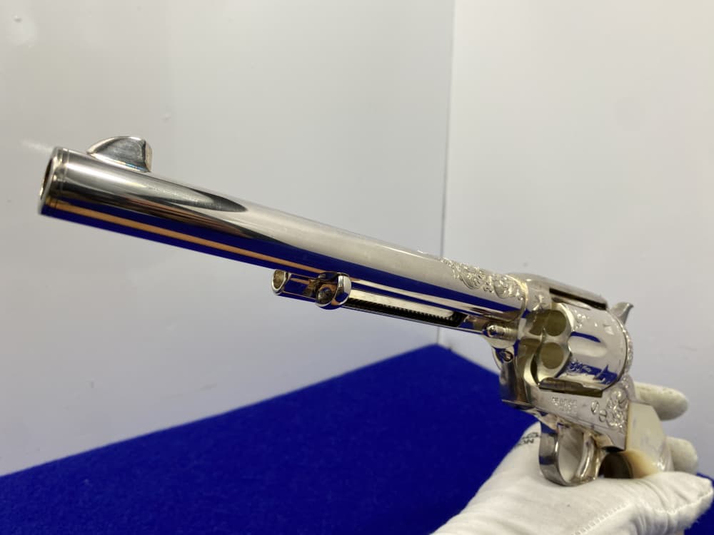 Colt Single Action Army Silver Finish CLASS "A" MASTER ENGRAVED-DENNIS KIES-img-101