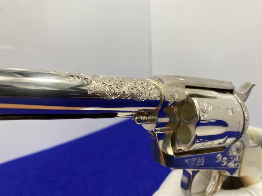 Colt Single Action Army Silver Finish CLASS "A" MASTER ENGRAVED-DENNIS KIES-img-102