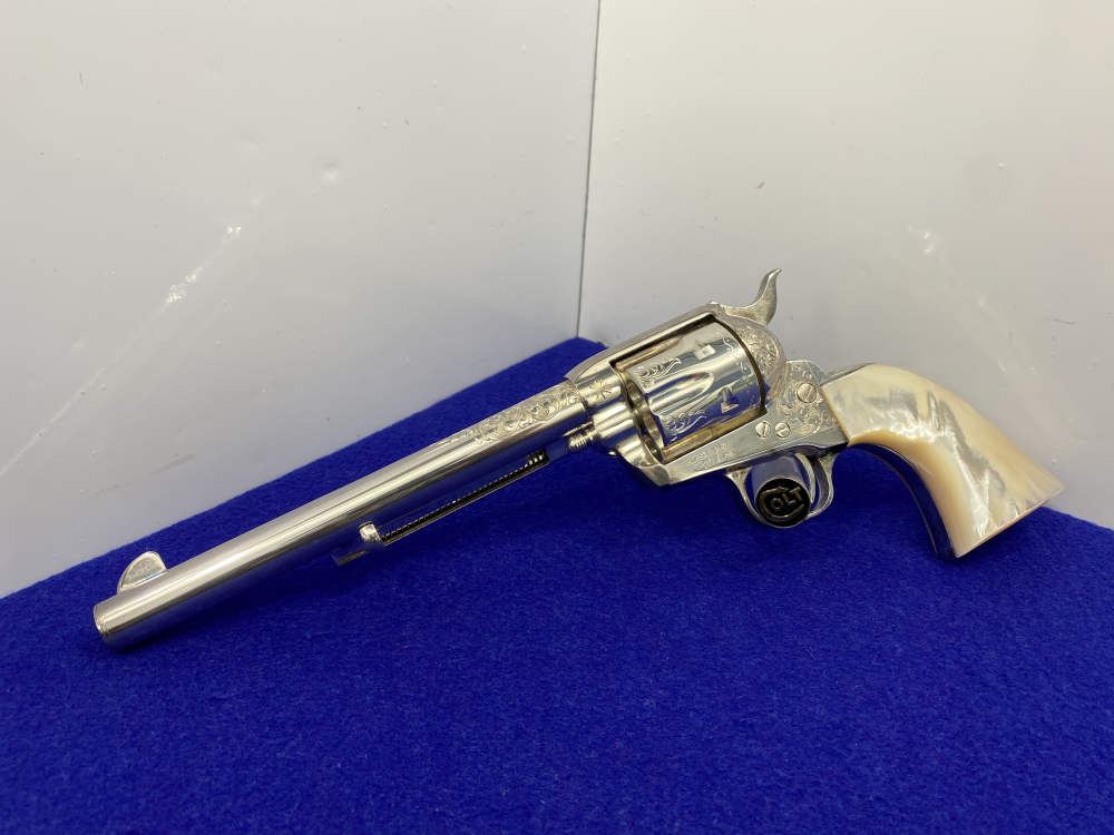 Colt Single Action Army Silver Finish CLASS "A" MASTER ENGRAVED-DENNIS KIES-img-12