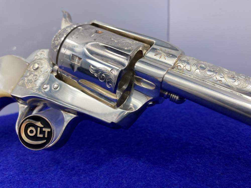 Colt Single Action Army Silver Finish CLASS "A" MASTER ENGRAVED-DENNIS KIES-img-39