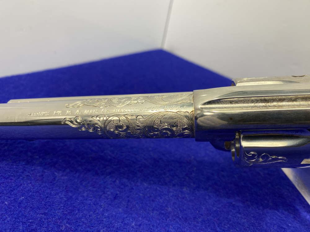 Colt Single Action Army Silver Finish CLASS "A" MASTER ENGRAVED-DENNIS KIES-img-62