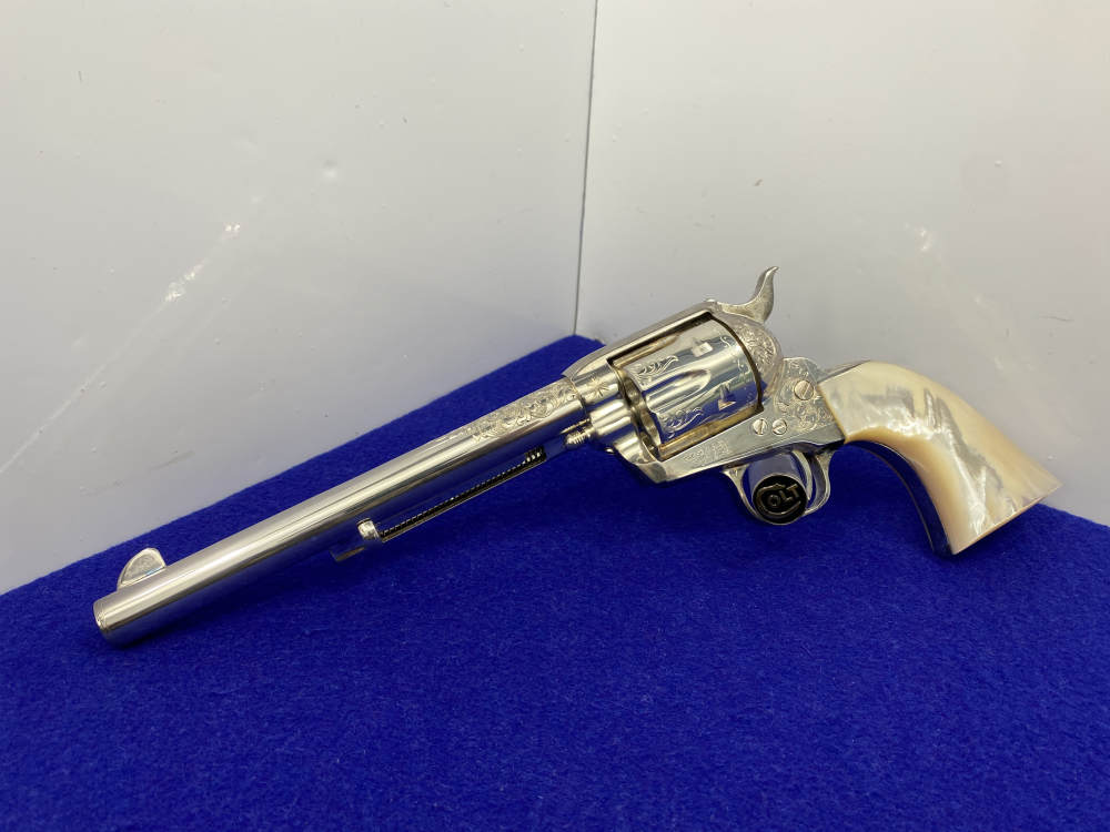 Colt Single Action Army Silver Finish CLASS "A" MASTER ENGRAVED-DENNIS KIES-img-11
