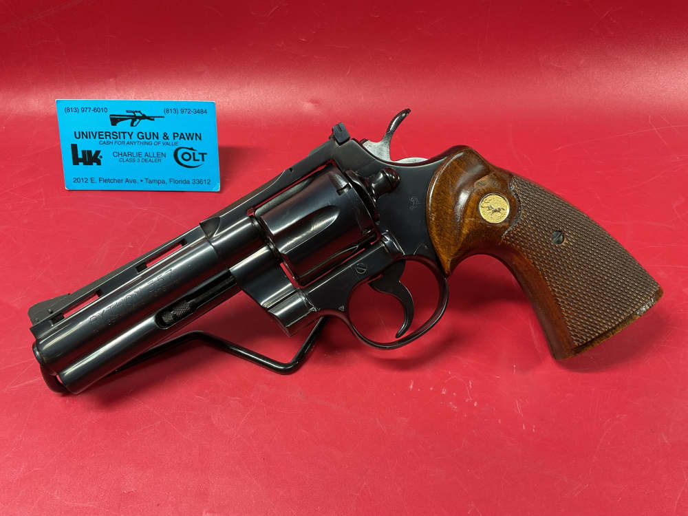 1968 Colt Python .357 Magnum 4” Blued - Revolvers at GunBroker.com ...