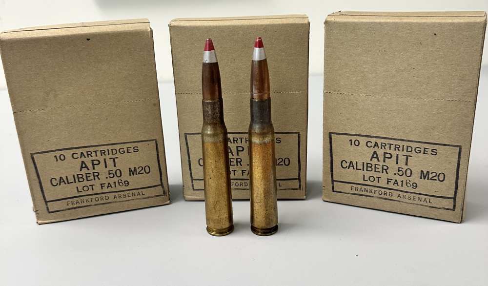 50 BMG APIT Frankford Surplus Armor Piercing Incendiary 30 Rounds ...