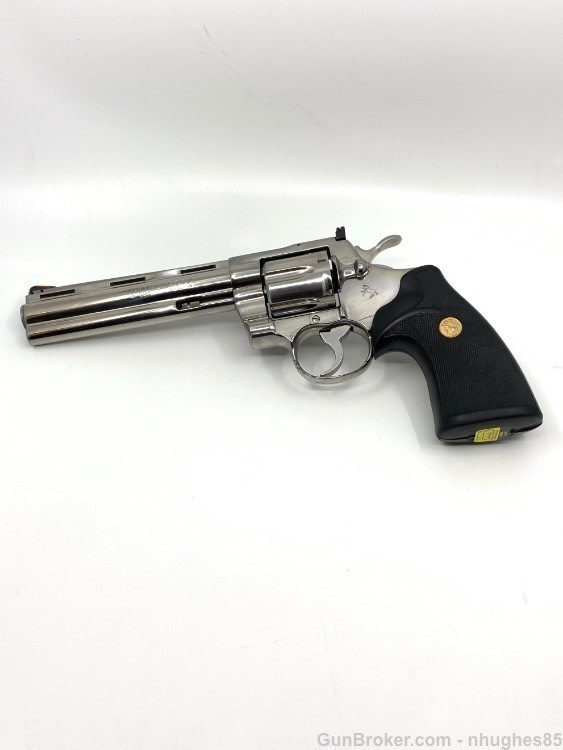 Colt Python 357 Magnum 6'' Polished Stainless 1984 - Revolvers at ...
