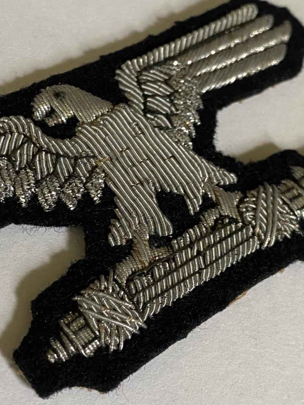 WW2 German SS 29th Division Italian Officers Black Sleeve Eagle Mint ...