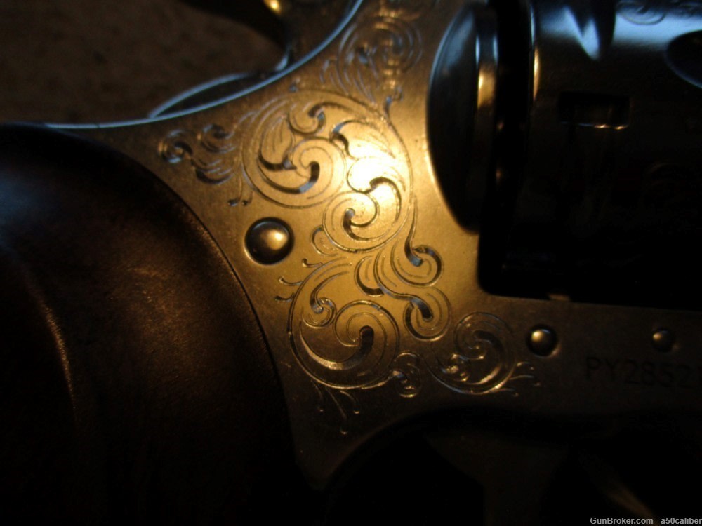 Colt Python Stainless Factory Engraved Armory C+, Custom Shop #23050366 ...