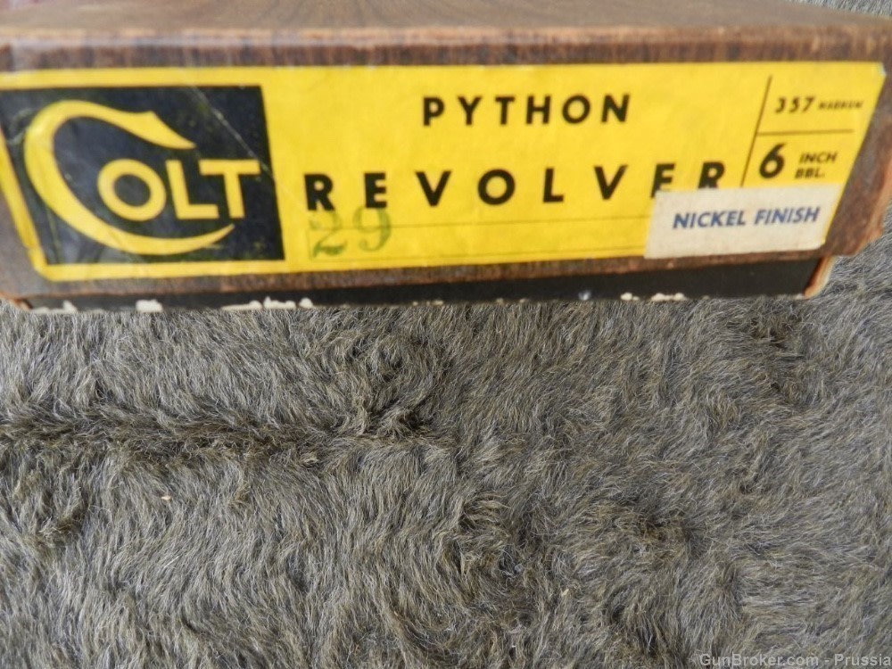 Colt Python 6' Nickel Consecutive Factory B Eng Set - Revolvers at ...