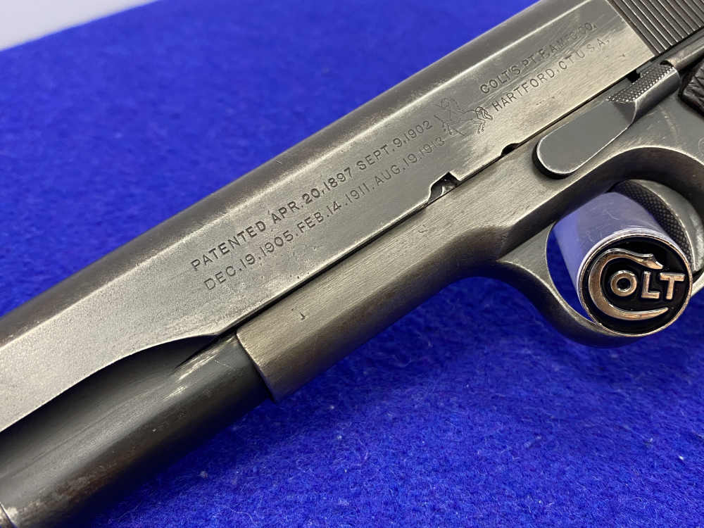 1918 Colt M1911 .45 ACP Blue 5" *HIGHLY DESIRABLE WWI COLT 1911*-img-8