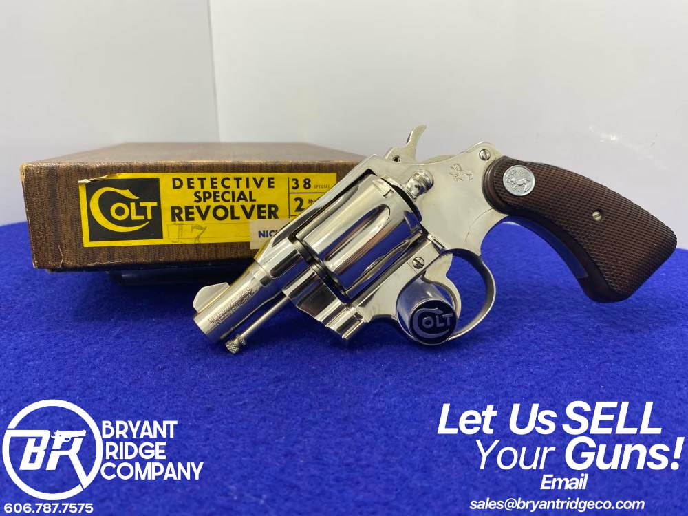 Colt Detective Special .38 Spl Nickel 2" *CLASSIC DOUBLE-ACTION COLT*-img-0