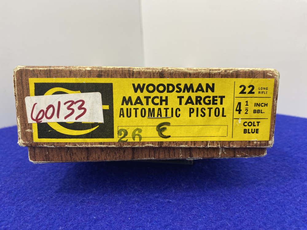 1966 Colt Woodsman .22 LR Blue 4 1/2" *OUTSTANDING 3rd SERIES MATCH TARGET*-img-3