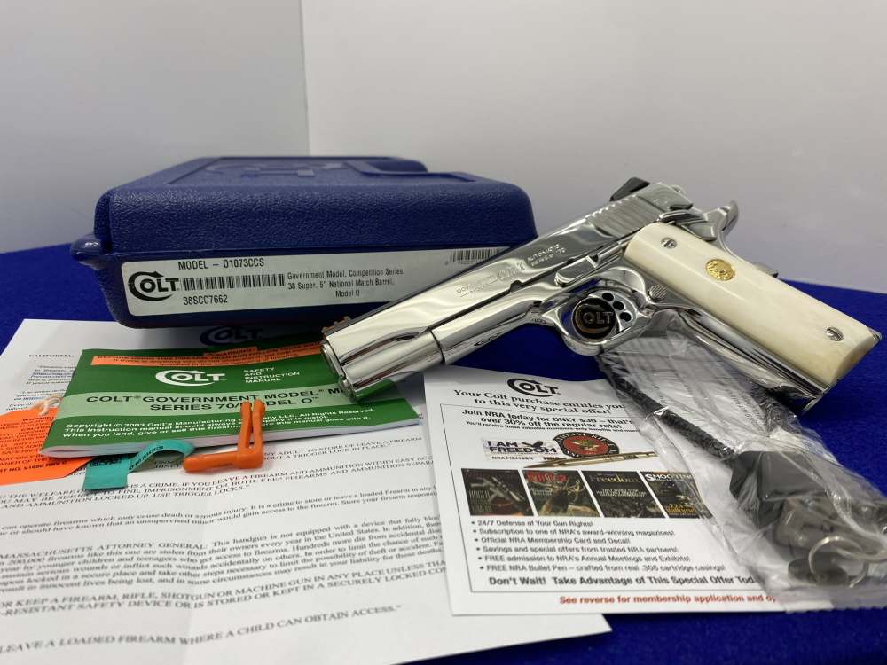 Colt Competition Series 70 .38 Super *BREATHTAKING BRIGHT STAINLESS*-img-31