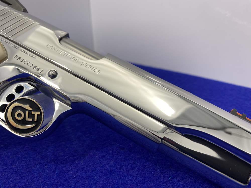 Colt Competition Series 70 .38 Super *BREATHTAKING BRIGHT STAINLESS*-img-13