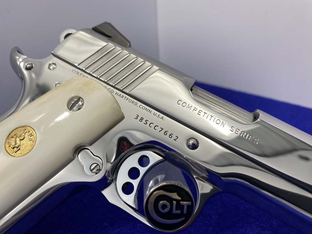 Colt Competition Series 70 .38 Super *BREATHTAKING BRIGHT STAINLESS*-img-12