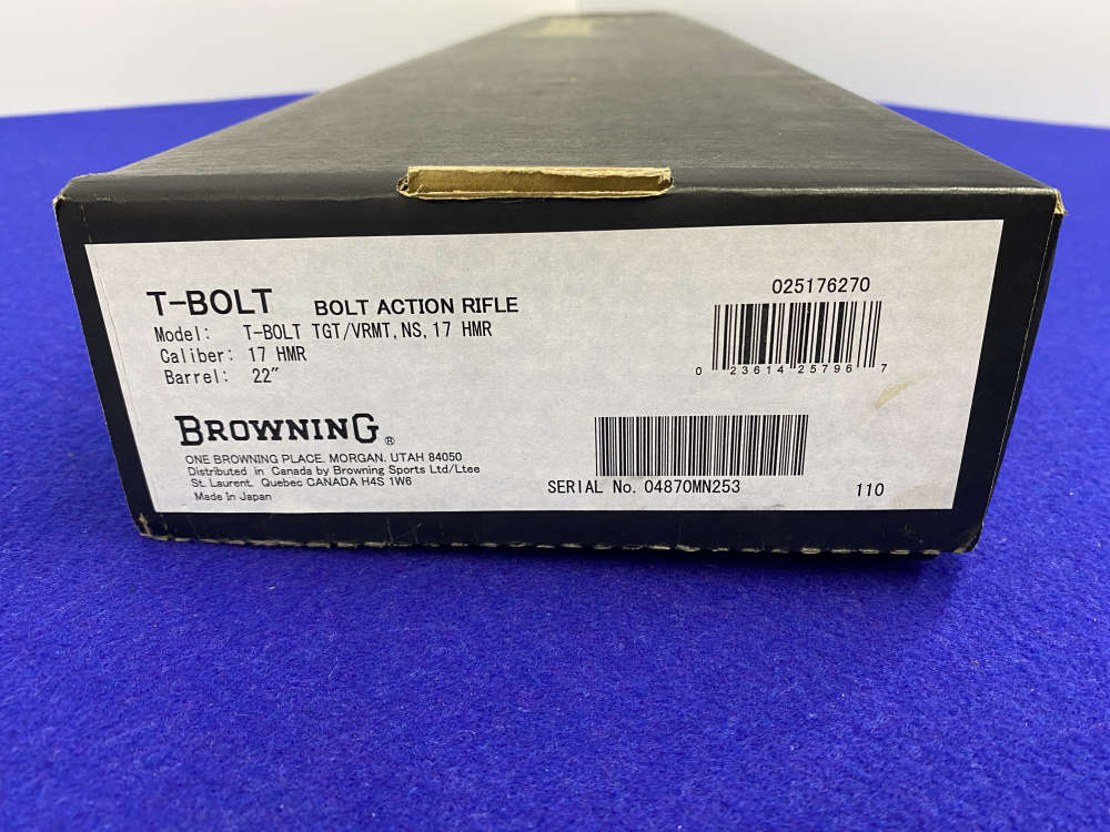 Browning T-Bolt Target/Varmint .17HMR 22" *PRECISION-ORIENTED BOLT-ACTION*-img-3