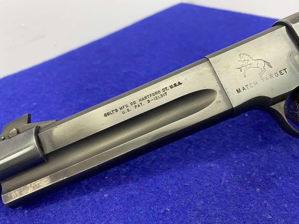 Colt Woodsman Match Target 22 LR 7" Blue *INCREDIBLE 2nd SERIES MODEL*-img-17