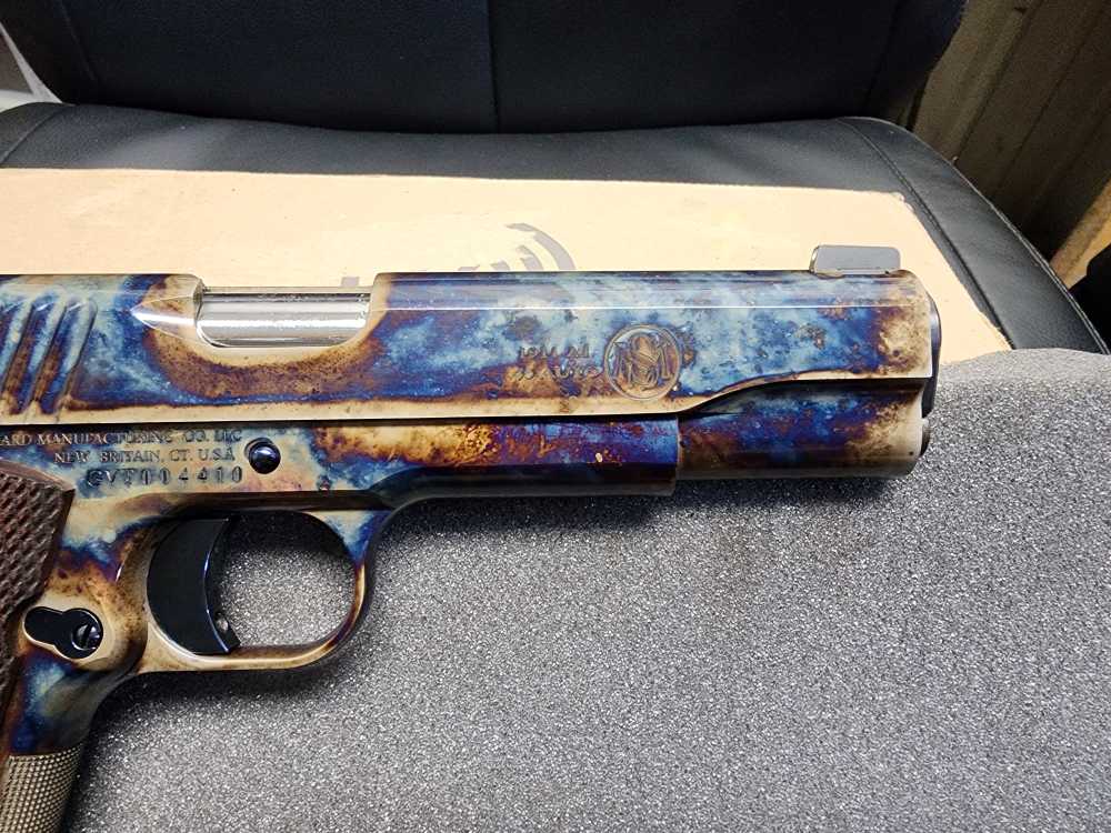 PICS! NEW! STANDARD MANUFACTURING 1911 CC 5" .45 ACP COLOR CASE HARDENED 5-img-6