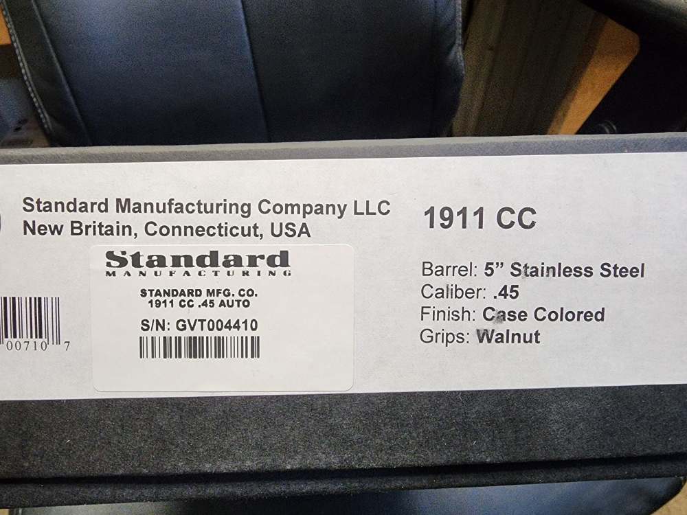 PICS! NEW! STANDARD MANUFACTURING 1911 CC 5" .45 ACP COLOR CASE HARDENED 5-img-1