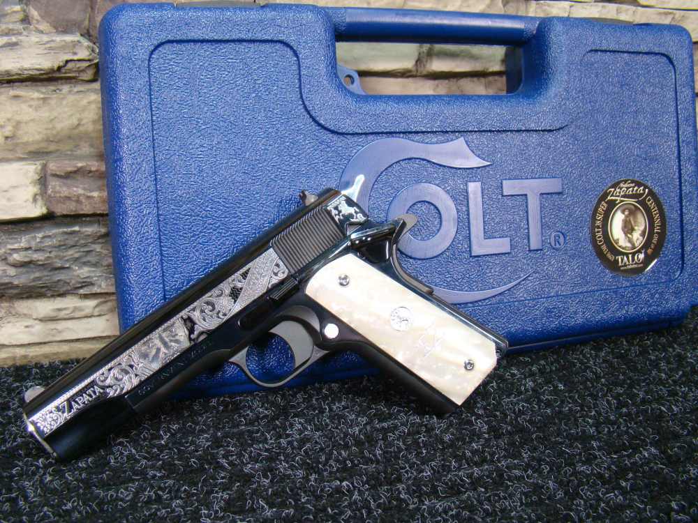 Colt TALO Centennial 100 Emiliano Zapata 1911 .38 Super pistol Mexico ...